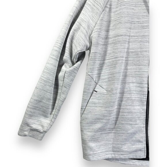 Russell Athletic Men's Size Large Gray Fusion Knit Full Zip Long Sleeve Hoodie - Picture 3 of 8